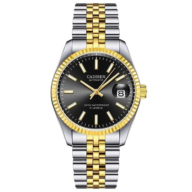 Automatic Watch Business Waterproof Gold Men Wrist watch
