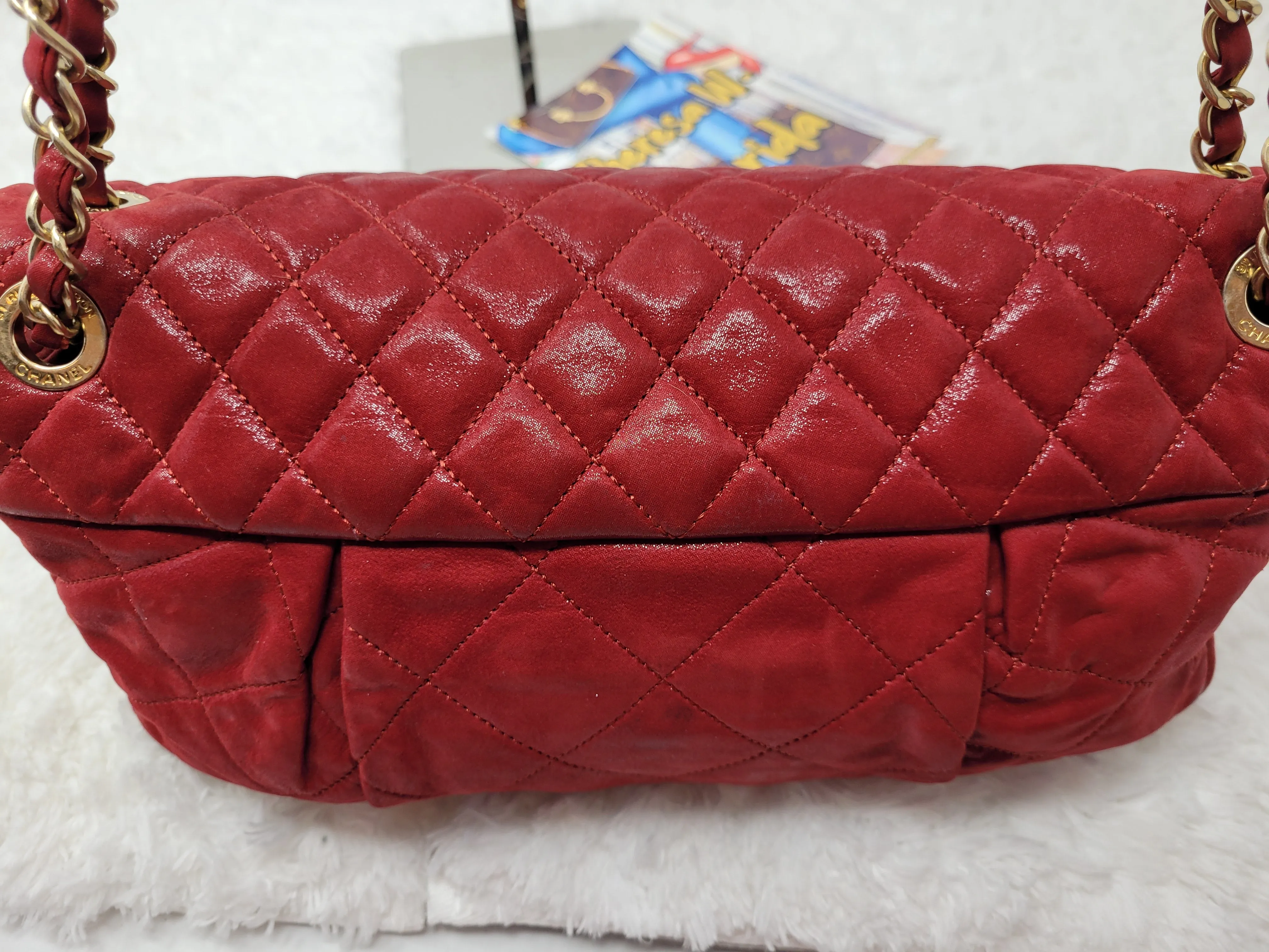CHANEL IRIDESCENT COCO PLEATS FLAP BAG