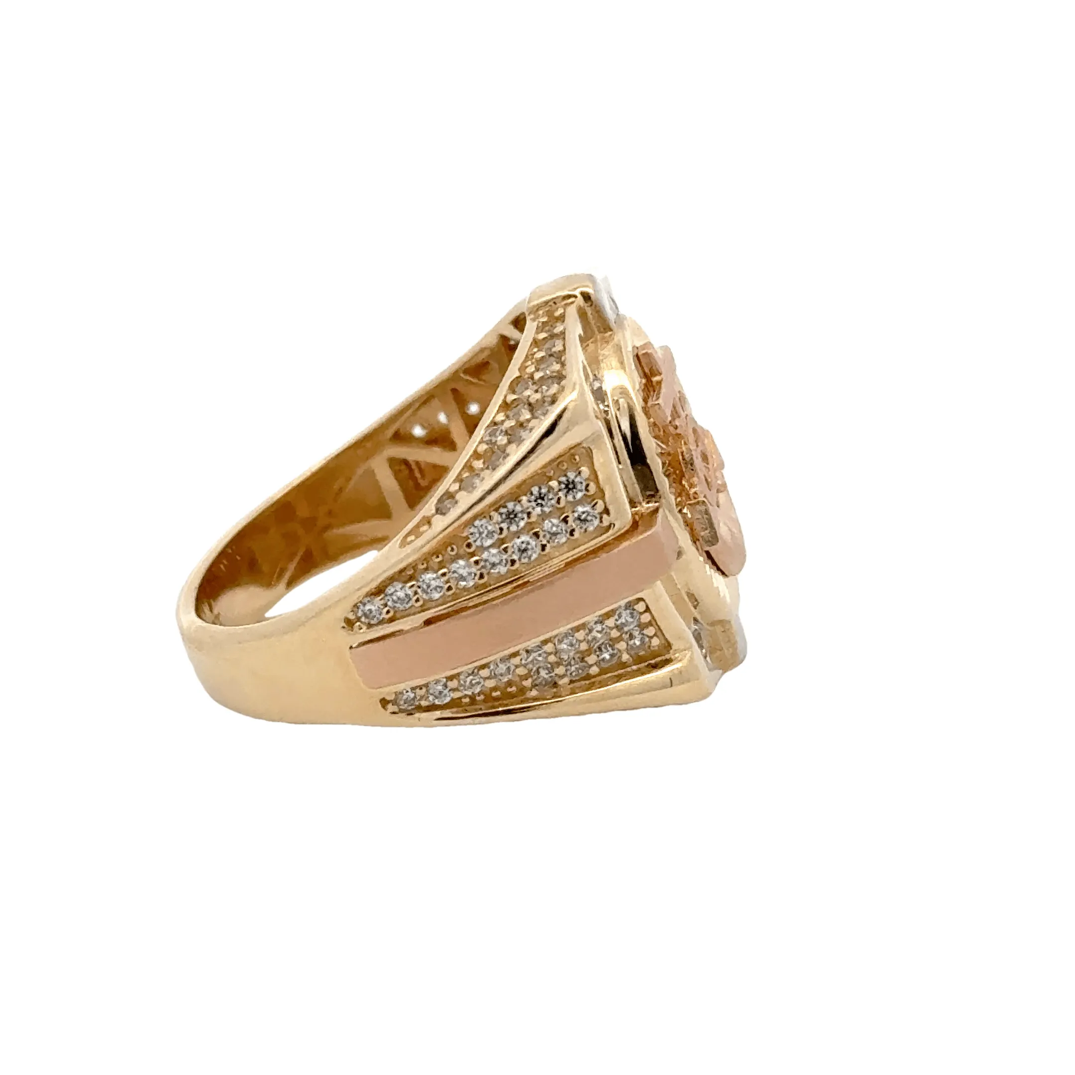 Elegant Gold Mariner Ring 14k