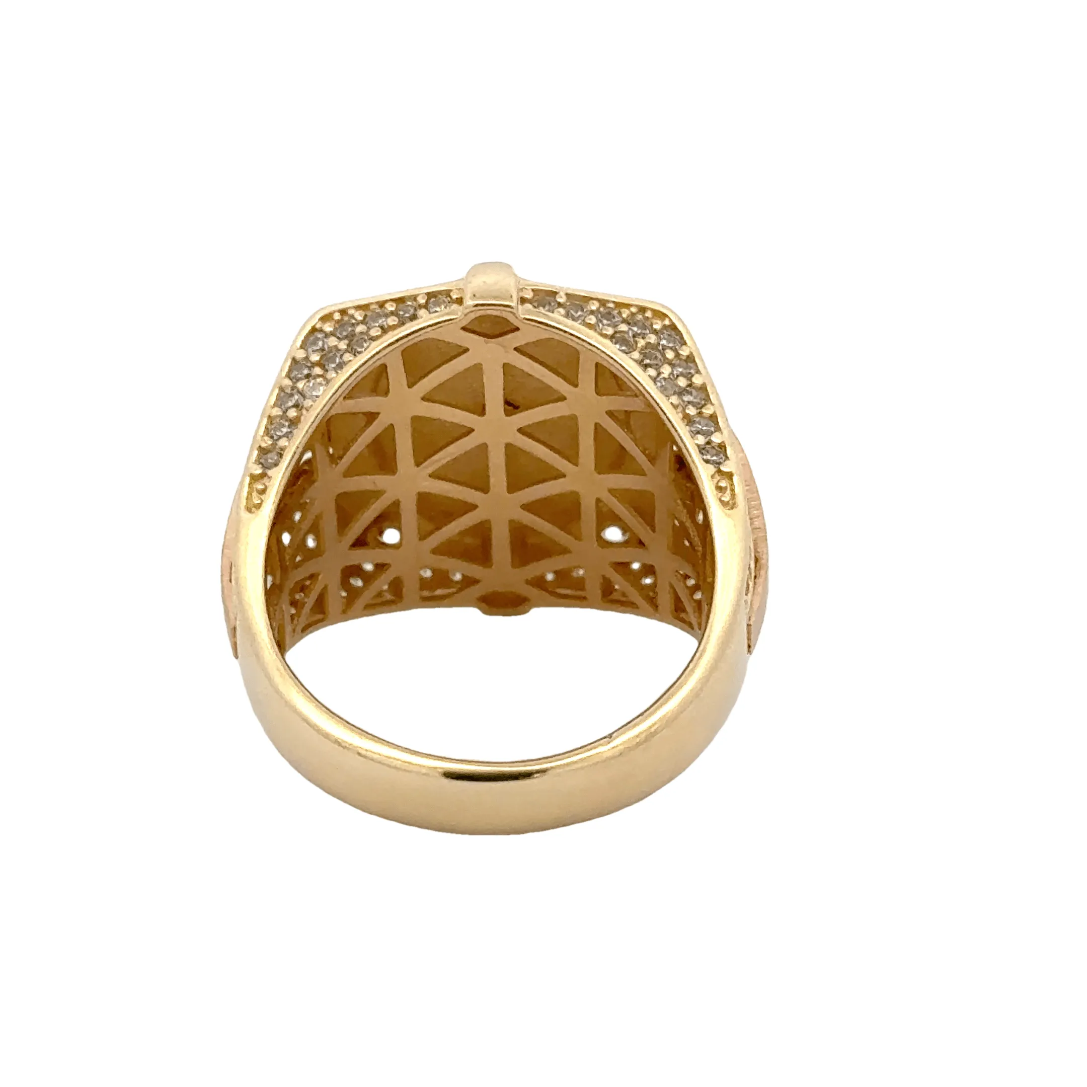 Elegant Gold Mariner Ring 14k