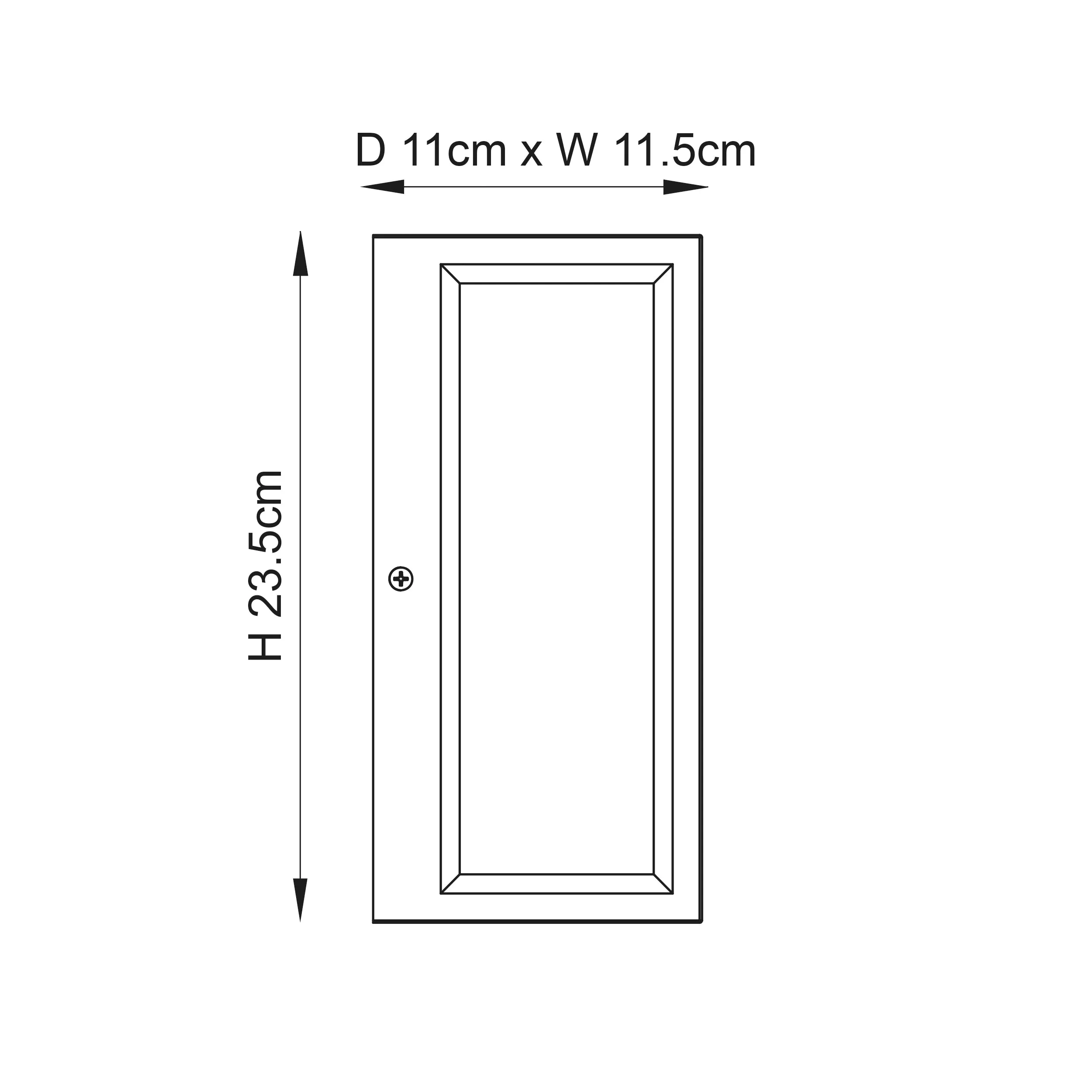 Endon 53803 Oxford 1lt Wall Brushed stainless steel & clear glass 28W E27 Eco GLS (Required)