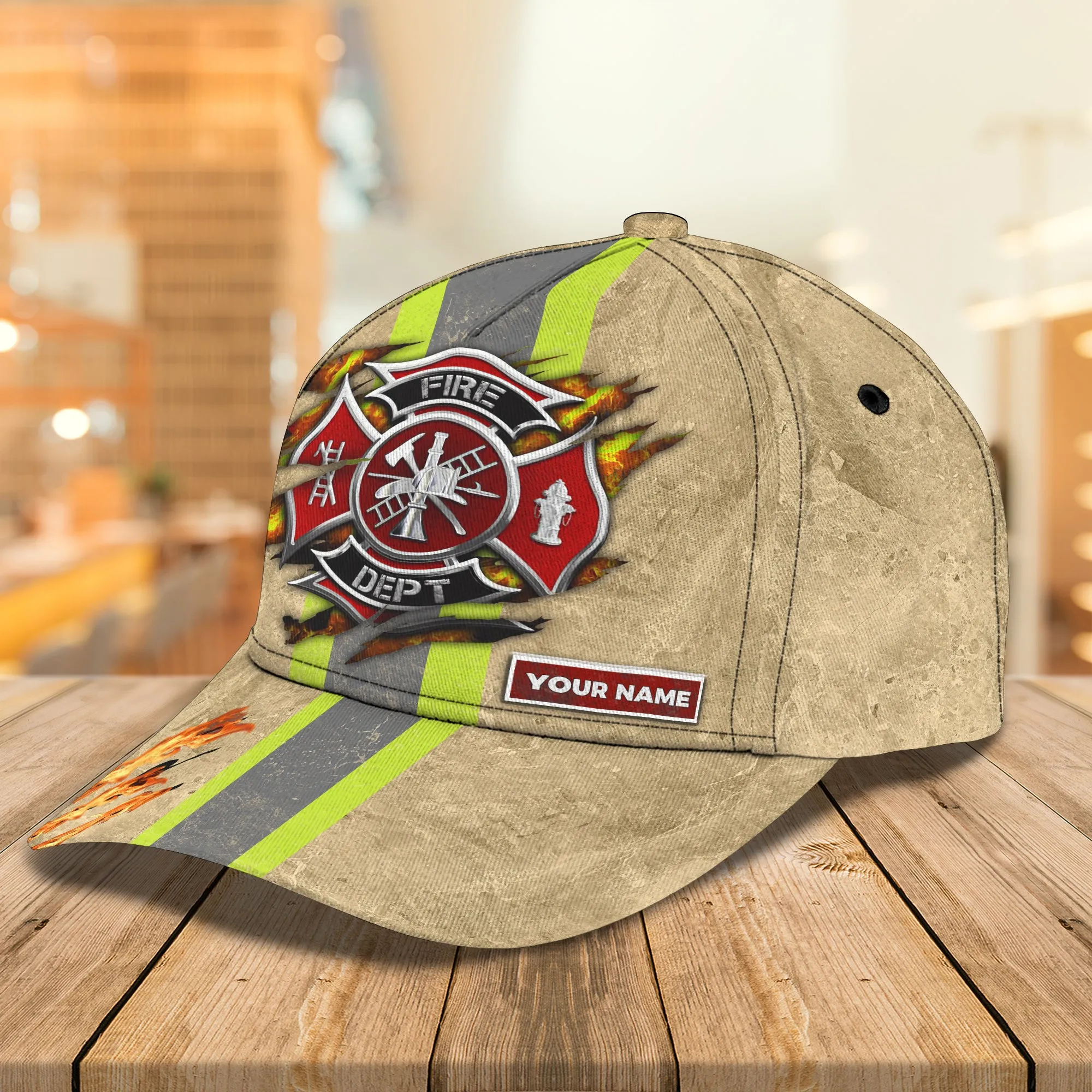 Firefighter - Personalized Name Cap For Firefighter - Hez98 04