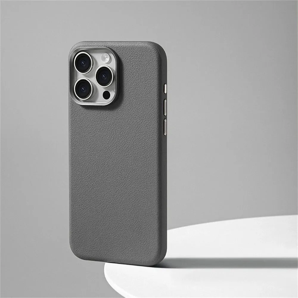 Luxury Shockproof Business Leather Magsafe Case For iPhone