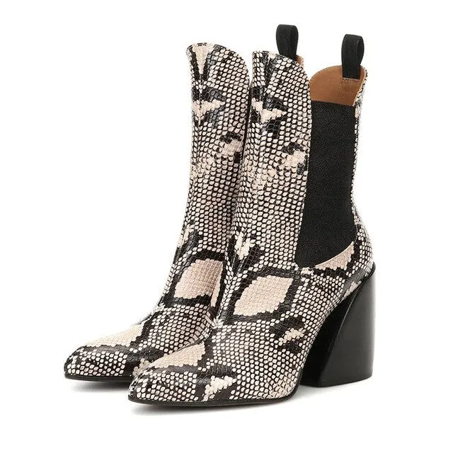 New 33-43 Luxury Brand Designer Booties Ladies Quality Genuine Leather Ankle Boots Women 2020 High Heel Shoes Woman