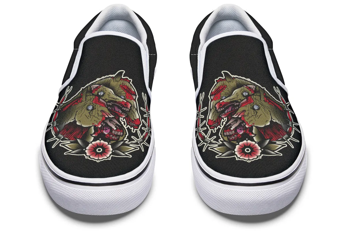 Undead Pharaoh's Horses Slip On Shoes