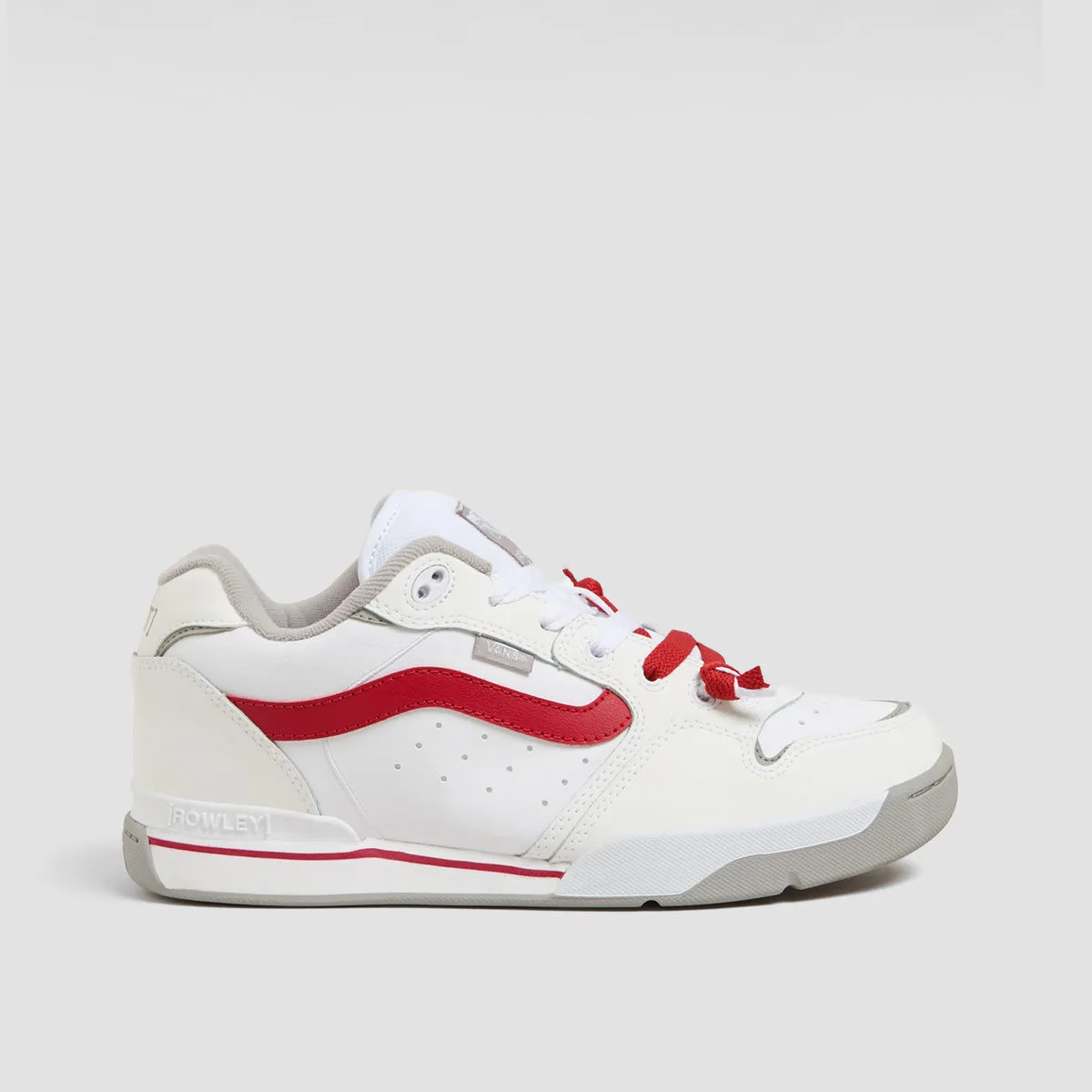 Vans Rowley XLT Shoes - Shredded Lace White/Red