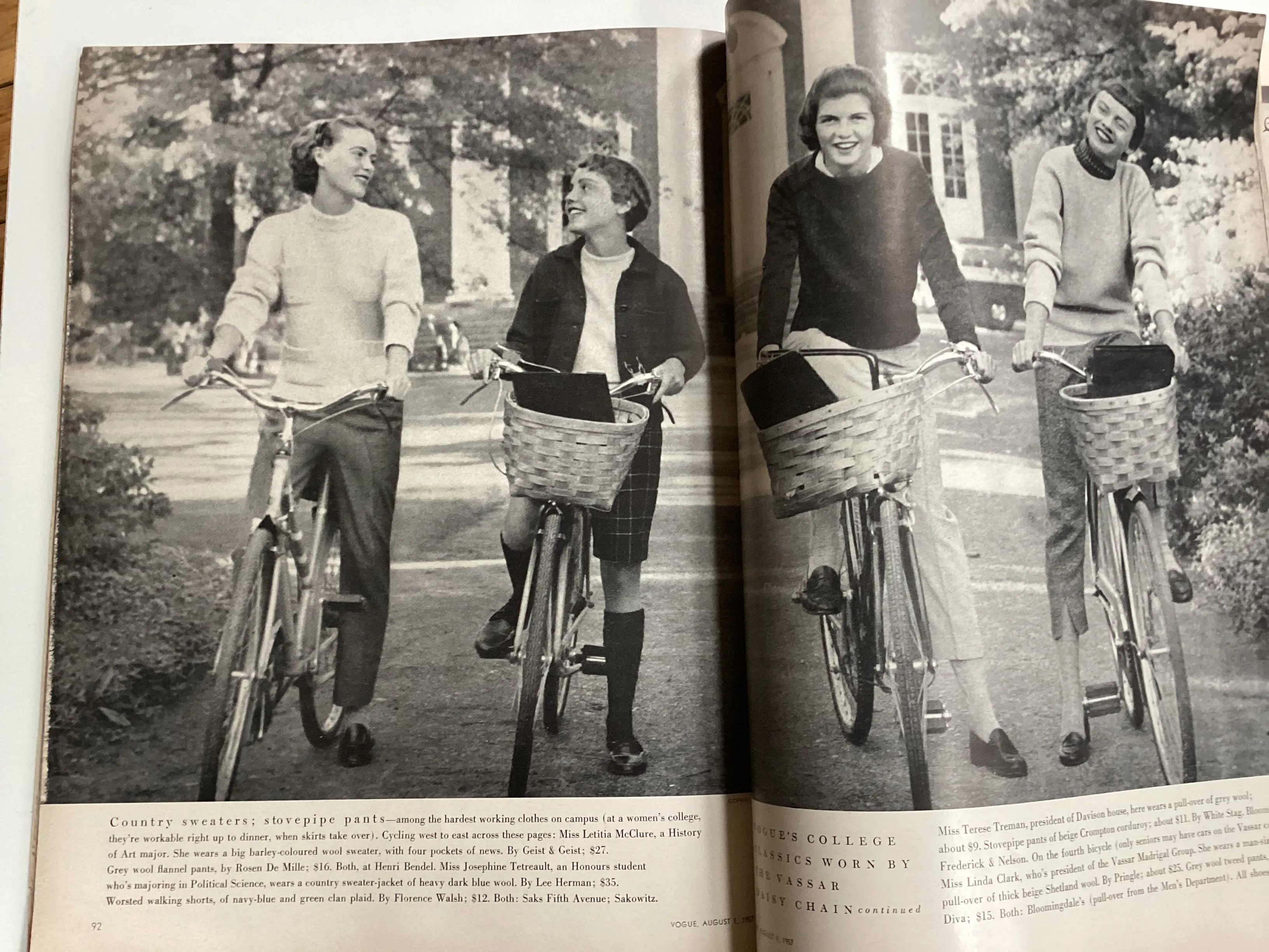 Vogue magazine August 1, 1957